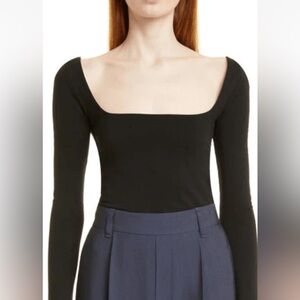 Vince Black square neck top